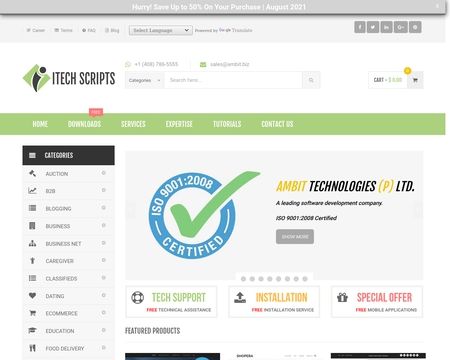 website thubmnail of iTechScripts