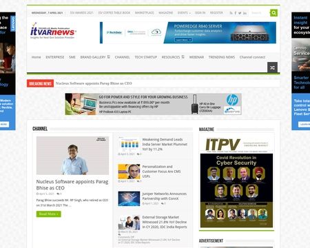 website thubmnail of itvarnews.in