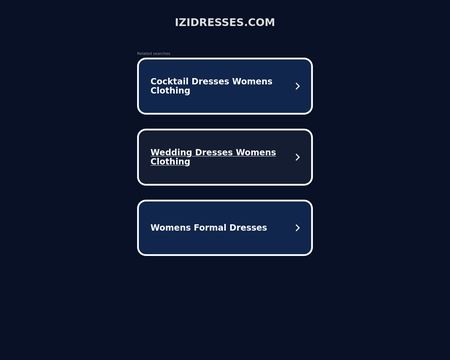 website thubmnail of IziDresses