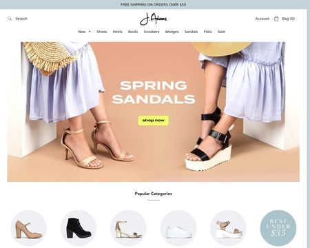 website thubmnail of J. Adams