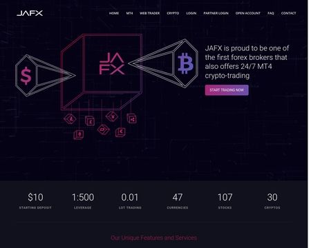website thubmnail of Jafx