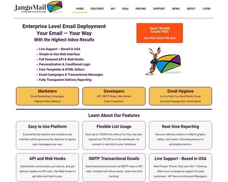 website thubmnail of JangoMail