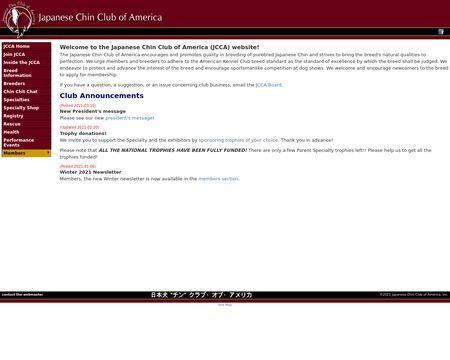 website thubmnail of Japanese Chin Club