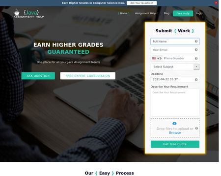 website thubmnail of Java Assignment Help