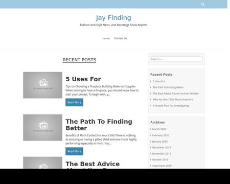 website thubmnail of Jayfindling.us