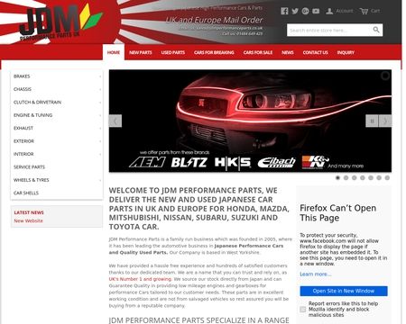 website thubmnail of JDM Performance Parts UK