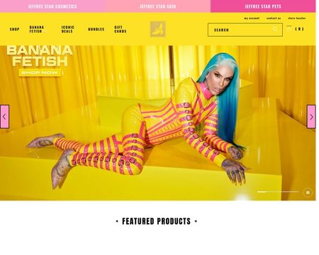 website thubmnail of Jeffree Star Cosmetics