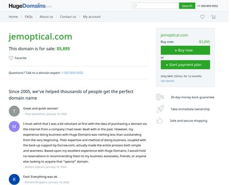 website thubmnail of JEMoptical
