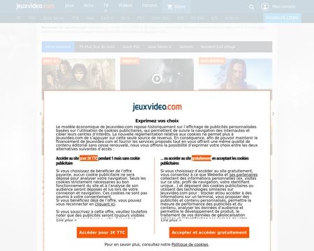 website thubmnail of Jeuxvideo