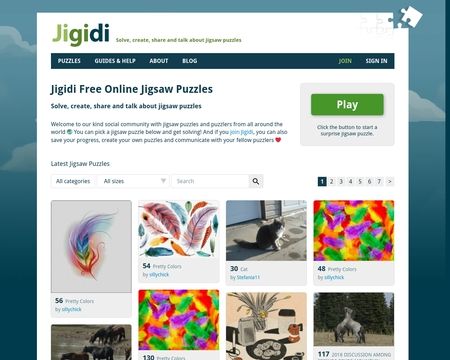 website thubmnail of Jigidi