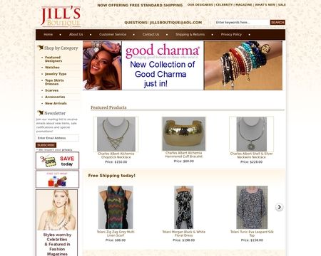 website thubmnail of Jill's Boutique