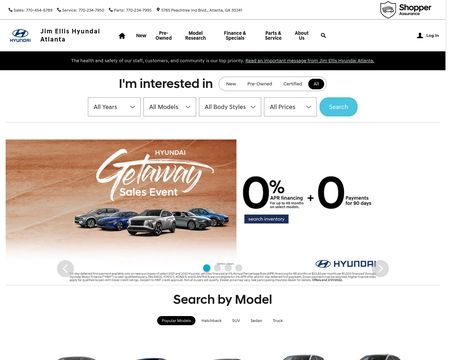 website thubmnail of Jim Ellis Hyundai