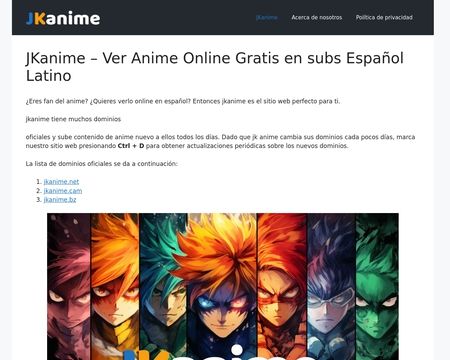 website thubmnail of Jkanime.city