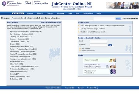 website thubmnail of JobCentreOnline