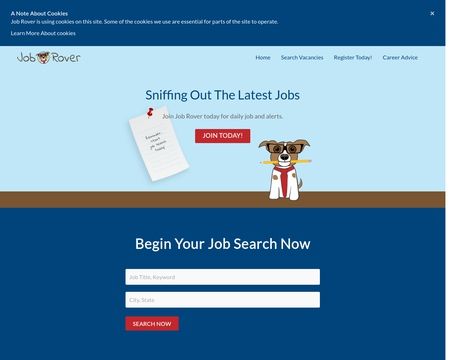 website thubmnail of Jobrover.net