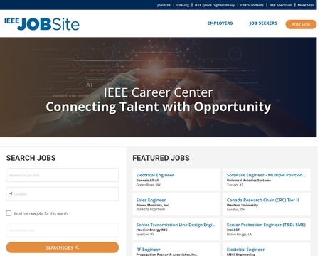 website thubmnail of IEEE Job Site