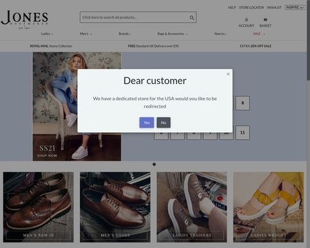 website thubmnail of Jones Bootmaker