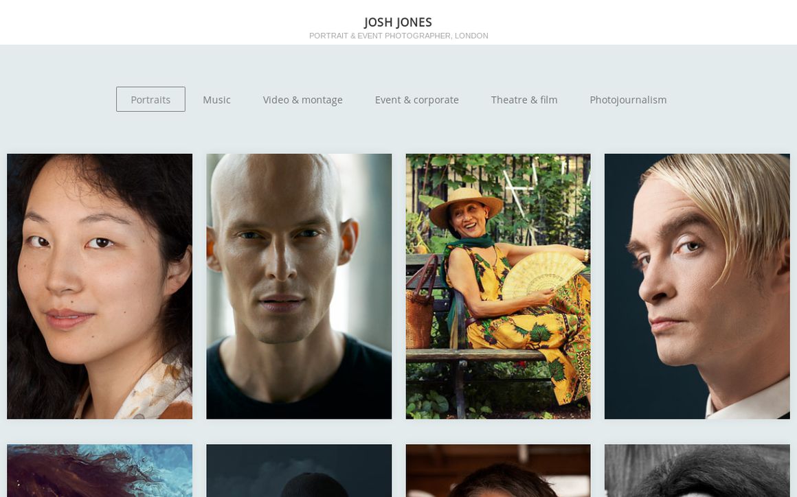 website thubmnail of Josh Jones London Photographer