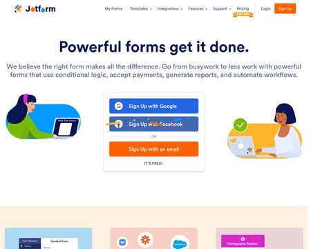 website thubmnail of Jotform.net