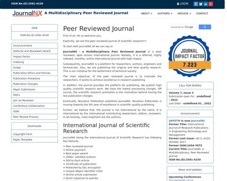 website thubmnail of JournalNX