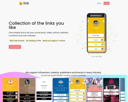 website thubmnail of Joy.link