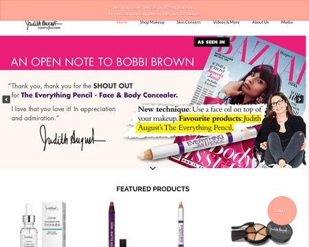 website thubmnail of Judith August Cosmetics