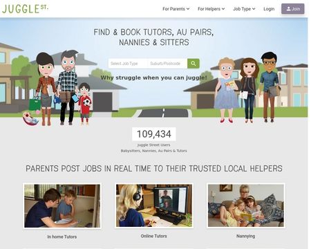 website thubmnail of Juggle Street