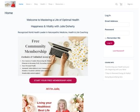 website thubmnail of Juliedoherty.net