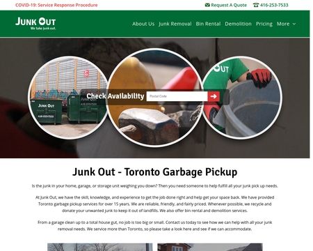 website thubmnail of Junkout.ca