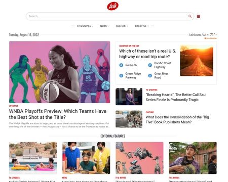 website thubmnail of Just Ask