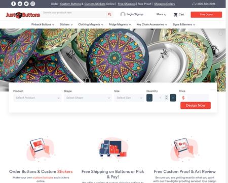 business logo of Just Buttons