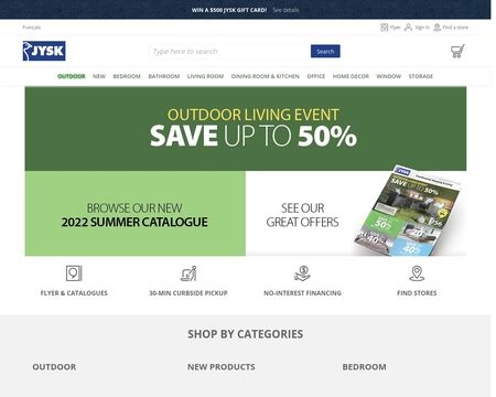 website thubmnail of Jysk