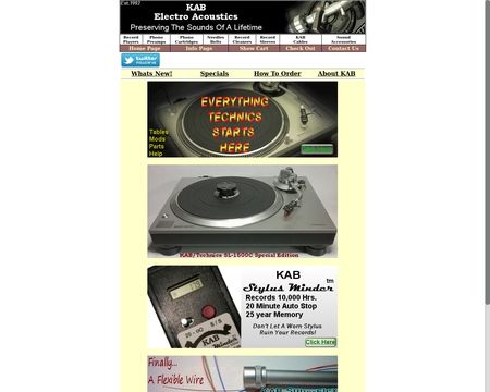 website thubmnail of KAB Electro Accoustics