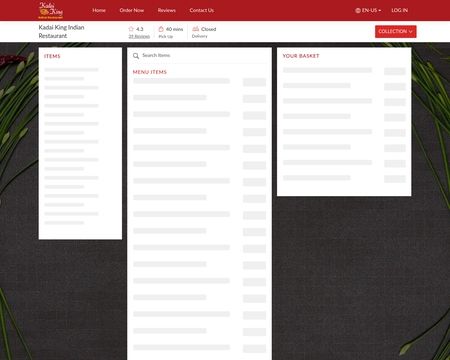 website thubmnail of Kadaikingrestaurant.com.au