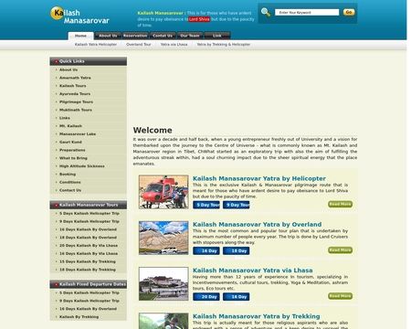 website thubmnail of Kailash Manasarovar