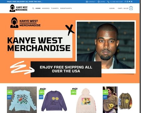 website thubmnail of Kanyewestmerchandise