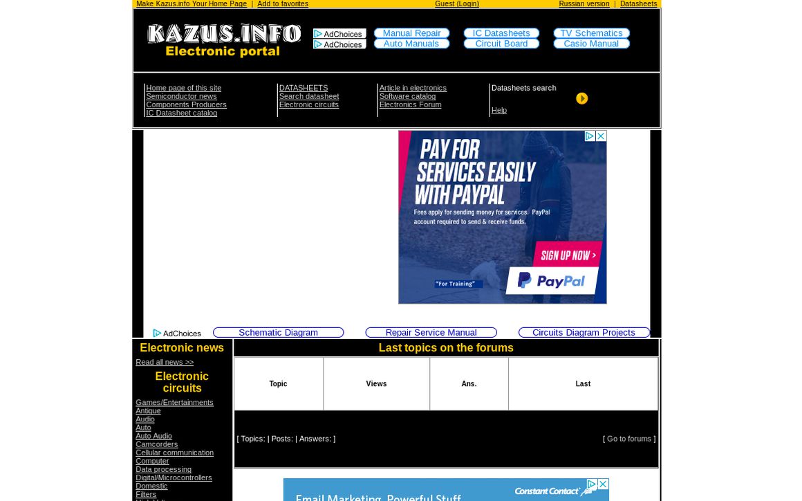 website thubmnail of Kazus.info