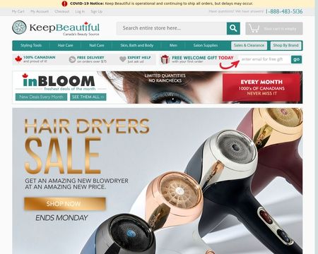 website thubmnail of KeepBeautiful