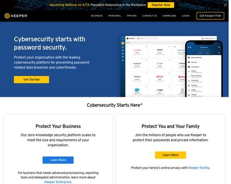 website thubmnail of Keeper Security