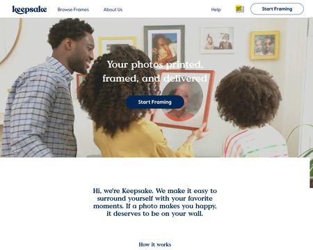 website thubmnail of Keepsakeframes