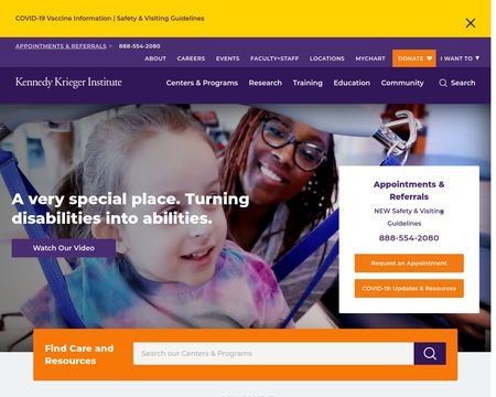 website thubmnail of Kennedy Krieger Institute
