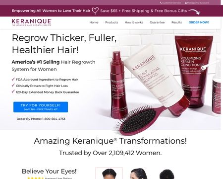 website thubmnail of Keranique