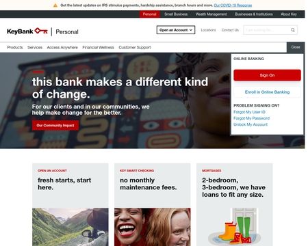 website thubmnail of KeyBank