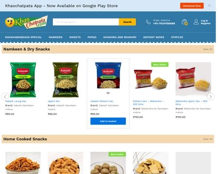 website thubmnail of Khao Chatpata