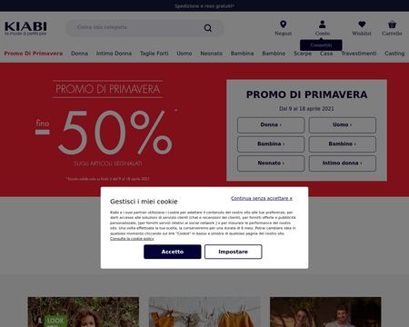 website thubmnail of SALDI Kiabi