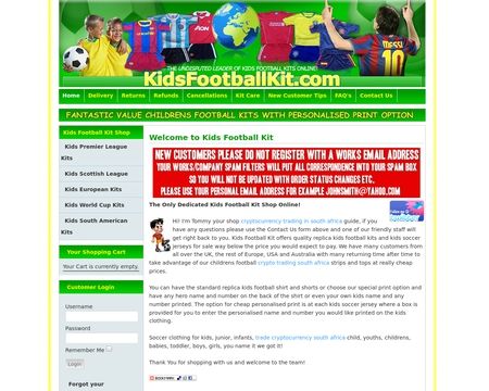 website thubmnail of kidsfootballkit.com