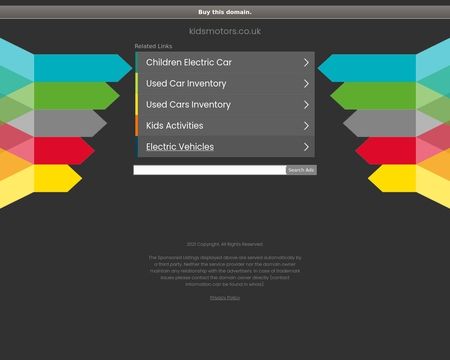 website thubmnail of KidsMotors.co.uk