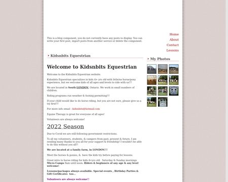 website thubmnail of Kidsnbits Equestrian