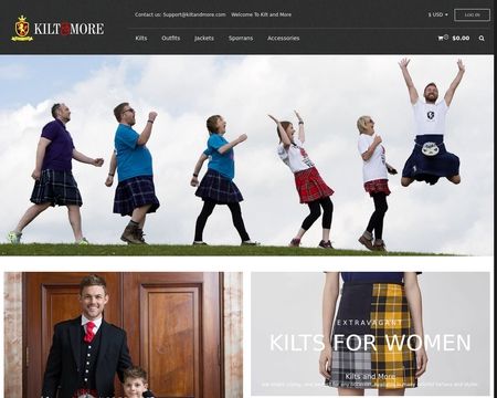 website thubmnail of Kilt&More