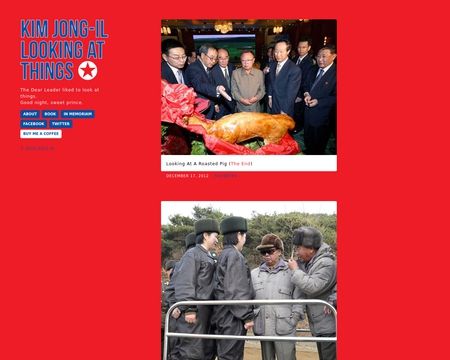 website thubmnail of Kim Jong-il Looking At Things.tumblr
